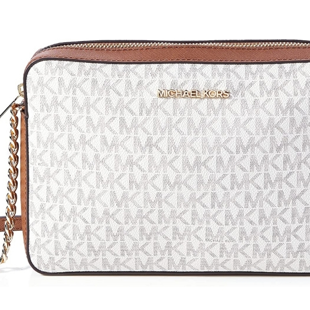 Michael Kors Women's Jet Set Item Lg Crossbody, Vanilla 2019, One Size